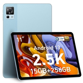 DOOGEE T30 Pro Android 13 Tablet 11 Zoll, 2.5K 15GB+256GB(2TB TF) Helio G99 Octa-Core Gaming-Tablet 8580mAh Dual SIM 4G LTE, Blau