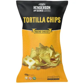 Henderson & Sons Henderson and Sons Nacho Cheese Tortilla Chips glutenfrei 450g