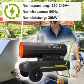 Tronitechnik TT-HK-244 Heizkanone 20 kW schwarz