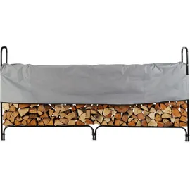 Relaxdays Kaminholzregal 245 x 40 x 122 cm schwarz
