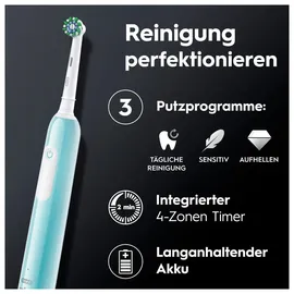 Oral-B Pro 1 Cross Action Elektrische Zahnbürste Caribbean Blue