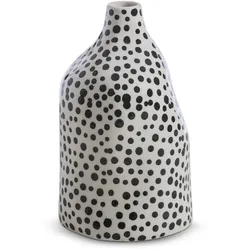 Vase Dots 23 cm Porzellan Weiß M (Medium)