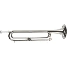 Gewa Bb/Eb-Fanfare, umstellbar über Bb/Eb Umschaltventil, Messing vernickelt, inklusive ABS-Koffer