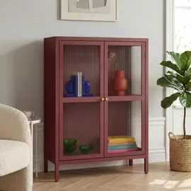 [en.casa] Sideboard Säkylä 84 x 64 x 35 cm Bordeauxrot