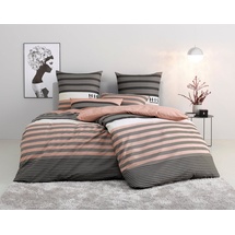 H.I.S. Majoran Polycotton recycelt apricot 155 x 220 cm + 80 x 80 cm