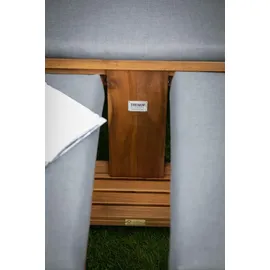deVries Strandkorb Trend 45 - PE walnut - Dessin 751 - inkl. Schutzhülle