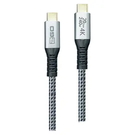 2Go USB-C 1,2 m Schwarz/Silber