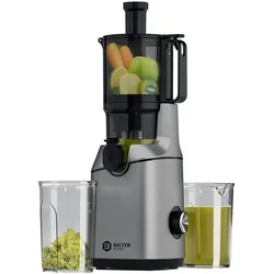 Balter Home Balter Entsafter 250W, 108MM Öffnung, Entsafter für Gemüse und Obst, Entsafter Slow Juicer mit Dreifachem Filter, Anthrazit, 1,8L