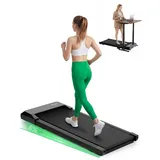 Raceable Walking Pad mit Steigung, Lacuffy Laufband für Zuhause mit APP-Steuerung, unter dem Schreibtisch Laufband mit AI-Training und Multi-Runner-Rennen, Max 136kg