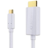 sonero UCC011-015 USB-C auf HDMI Kabel, DP Mode, 4K60 - 1,50m - weiß