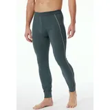 SCHIESSER Lange Unterhose Comfort Fit mit seitlichen Kontraststreifen blau 4