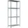 SCHULTE Regalwelt Grundregal Stahl 180 cm x 80 cm x 35 cm grau