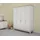 aea Komplette Jugenbett Kindermöbel Kinderbett Weiß Holz Set 5tlg Kommode - Weiß