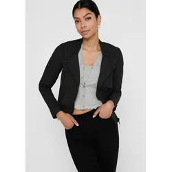Lederimitatjacke »ONLAVA FAUX LEATHER BIKER OTW NOOS«, mit Biker-Details, Gr. 34, black, , 54046861-34