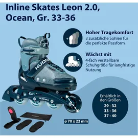 Hudora Inline Skates Leon 2.0 - blau