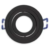 Fiai IsoLED Einbaurahmen für 35mm MR11/GU10 Mini Spots rund Aluminium IP65 inkl. Sockel schwarz