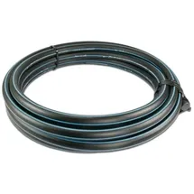 boni-shop Wasserrohr, Druckrohr PE80 - 20 mm x 2,0 mm, Glatt SDR 11, 12,5bar, Schwarz/Blau 1m, DVGW type D=0,60m
