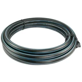 boni-shop Wasserrohr, Druckrohr PE80 - 20 mm x 2,0 mm, Glatt SDR 11, 12,5bar, Schwarz/Blau 1m, DVGW type D=0,60m