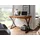 FineBuy Schreibtisch 120x55x78 cm Massivholz Metall Computertisch Tisch