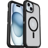 Otterbox Defender XT für iPhone 15 Plus iPhone 14 Plus Transparent, Schwarz MagSafe stoßfest, ultra-robust, schützende Hülle, 5x getestet nach Militärstandard, Transparent/Schwarz