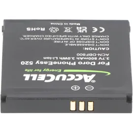 AccuCell Akku für Doro PhoneEasy 520 Akku DBF-800A, DBF-800B, DBF-800C, DBF-800D, DBF-800E 43,7x39,6x5,5mm