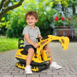 Homcom Rutschauto Sitzbagger Gelb