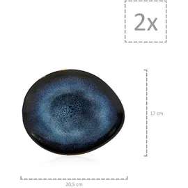 sänger Tokio Servierplatten Set 11-tlg. dunkelblau