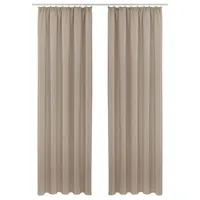 OTTO home Vorhang OTTO HOME "SOLA" Gr. 3, grau (taupe), B:130cm H:225cm, Polyester, Polyester, Gardinen, Breite:130 cm, 1 Schal, einfarbig, Verdunkelung