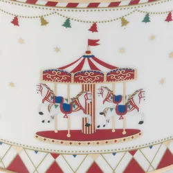Keksdose Christmas Wonderland rund H16,5cm Porzellan Gebäckdose Weihnachten