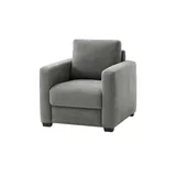 bobb Relaxsessel Lisa de Luxe Mikrofaser 85 x 90 x 93 cm Grau