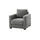 bobb Relaxsessel Lisa de Luxe Mikrofaser 85 x 90 x 93 cm Grau