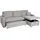 Mendler Eckcouch mit Bettkasten 2-Sitzer Grau