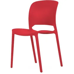 16er-Pack Montana Geschlossene Stühle Rot