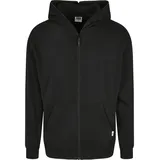 URBAN CLASSICS Organic Full Zip Kapuzenpullover Black M