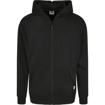 URBAN CLASSICS Organic Full Zip Kapuzenpullover Black M