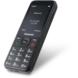 Panasonic KX-TF200 Mobiltelefon, Dualband-GSM 900/1800 MHz, 2,4" TFT-Farb-LCD, 0,3 Megapixel, Bluetooth 3.0, 1000 mAh Li-Ionen-Akku, kompatibel mit Hörgeräten, einzelne SIM-Karte, Schwarz
