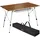Tectake Campingtisch Beistelltisch 120 x 70,5 x 79 cm Braun/Grau