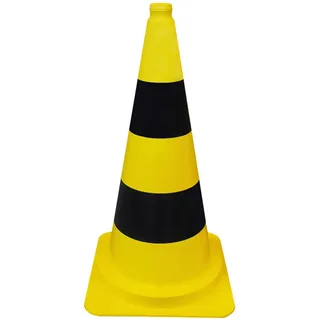 Schake PVC-Leitkegel Gelb-Schwarz 50 cm