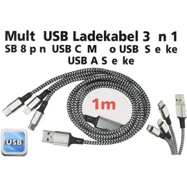 Heitech Multi USB-Ladekabel 3 in 1
