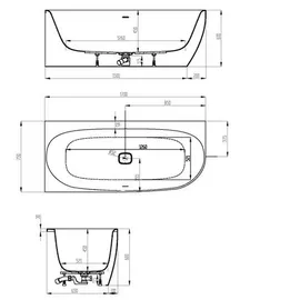 Hoesch iSensi Eckbadewanne 170 x 75 cm (3815.010)