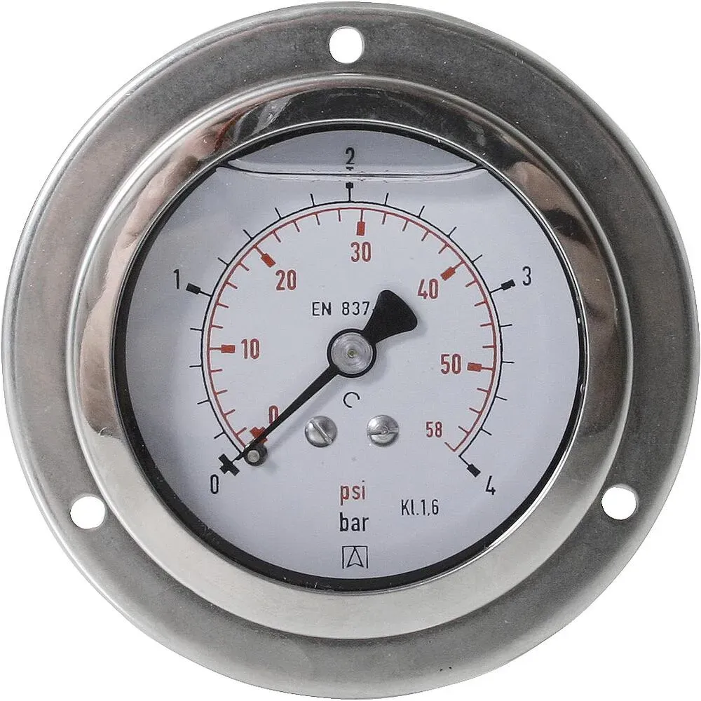 Glyz.Mano.R.verchr.0-16bar 63mm G 1/4