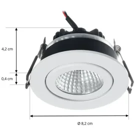 ARCCHIO Einbaustrahler 1 x 6 W LED Aluminium dimmbar IP65