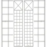 CLP Rankgitter Trigo 2er Set Metall  weiß