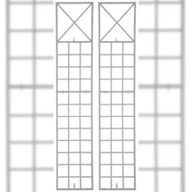 CLP Rankgitter Trigo 2er Set Metall  weiß