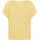 Cartoon Strickpullover mit Rundhalsausschnitt Gelb 36