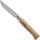 Opinel O001084 Taschenmesser, beige, 12 cm, Hartholz Braun