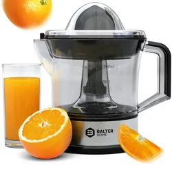 Balter Home Balter ZP-04 Zitruspresse Elektrisch – Orangenpresse & Zitronenpresse – 2 Kegel - Hohe Saftausbeute, 2 Drehrichtungen - Orangen Edelstahl Zitruspresse