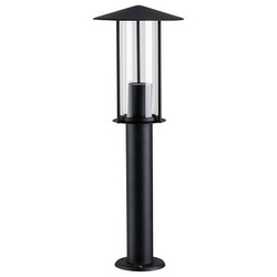 Pollerleuchte Classic IP44 500mm max. 15W 230V Dunkelgrau E27 Metall Glas