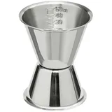 ich-zapfe Jigger, Cocktail Messbecher mit Innenskalierung, 30/50ml