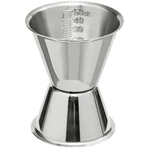 ich-zapfe Jigger, Cocktail Messbecher mit Innenskalierung, 30/50ml